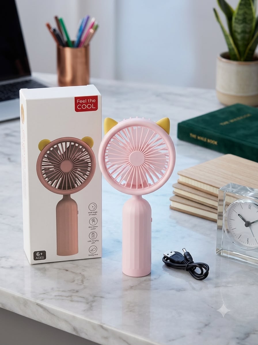Portable Cat-Ear Handheld USB Fan