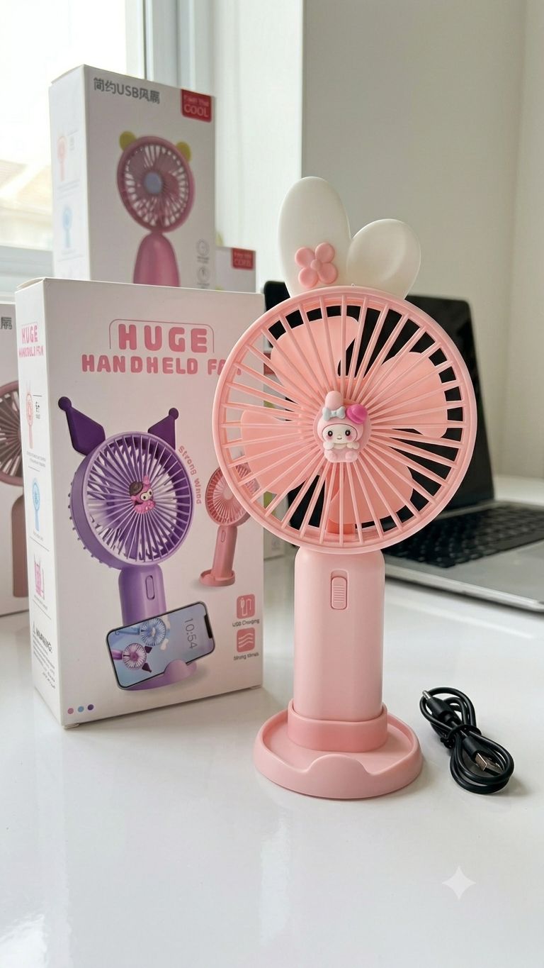 Huge Handheld USB Fan