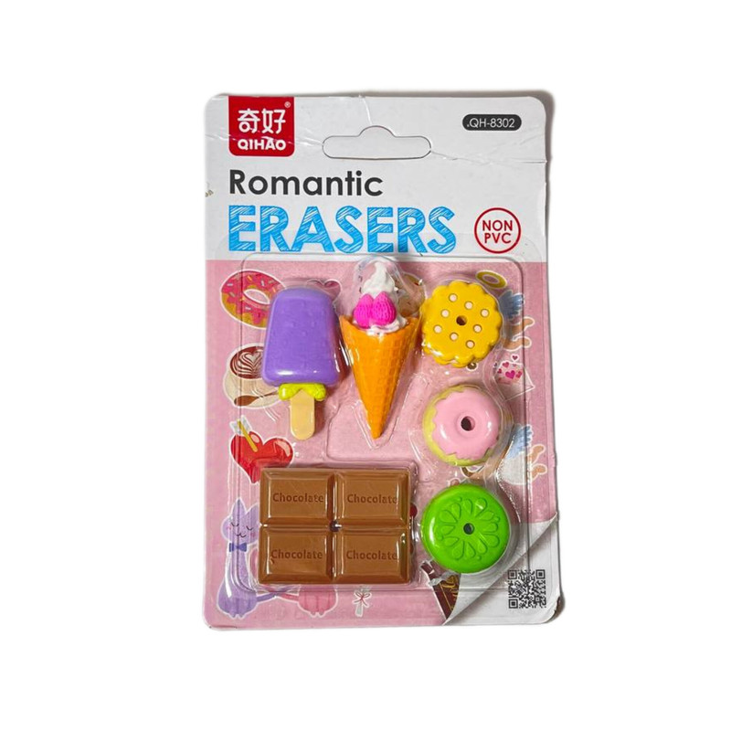 Romantic Sweet Treats DIY Novelty Puzzle Erasers Set