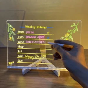 Acrylic LED Board With Colorful Night Light