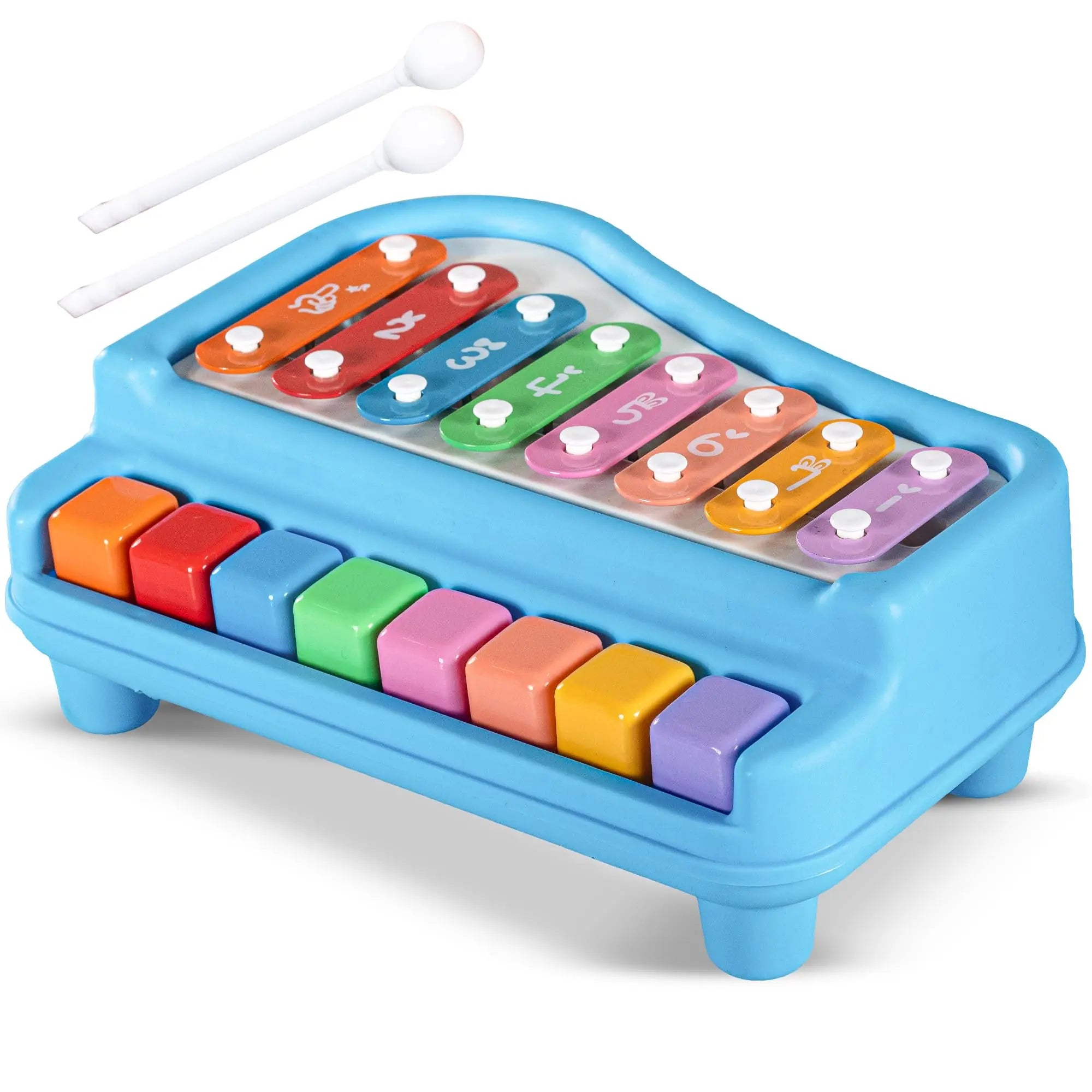 2 in 1 Xylophone & Piano Musical Toy - Image 3