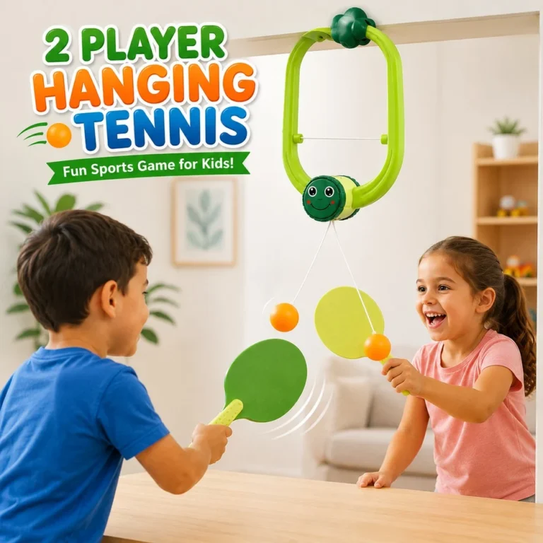 2-Player Indoor Hanging Tennis Trainer