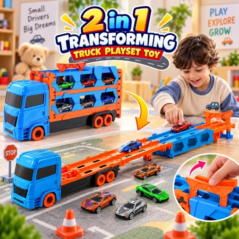 2-in-1 Transforming Truck Playset Toy