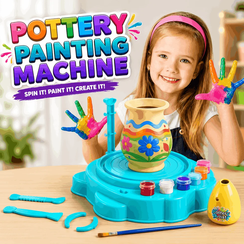 Pottery Painting Machine (Spin It! Paint It! Create It!)