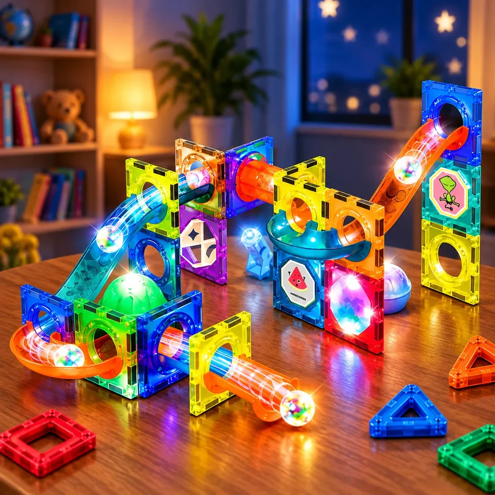 Lighting Castle 76-Piece Magnetic Building Blocks Set