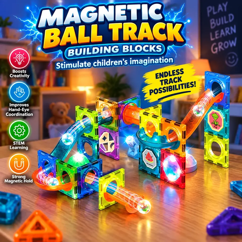 Lighting Castle 76-Piece Magnetic Building Blocks Set