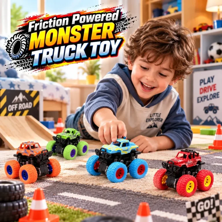 Friction Powered Monster Truck Toy Set