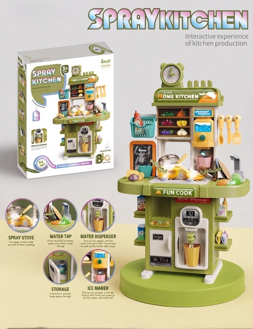 Spray Kitchen Interactive Play Set