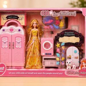 Fashion Doll & Exquisite Wardrobe Playset