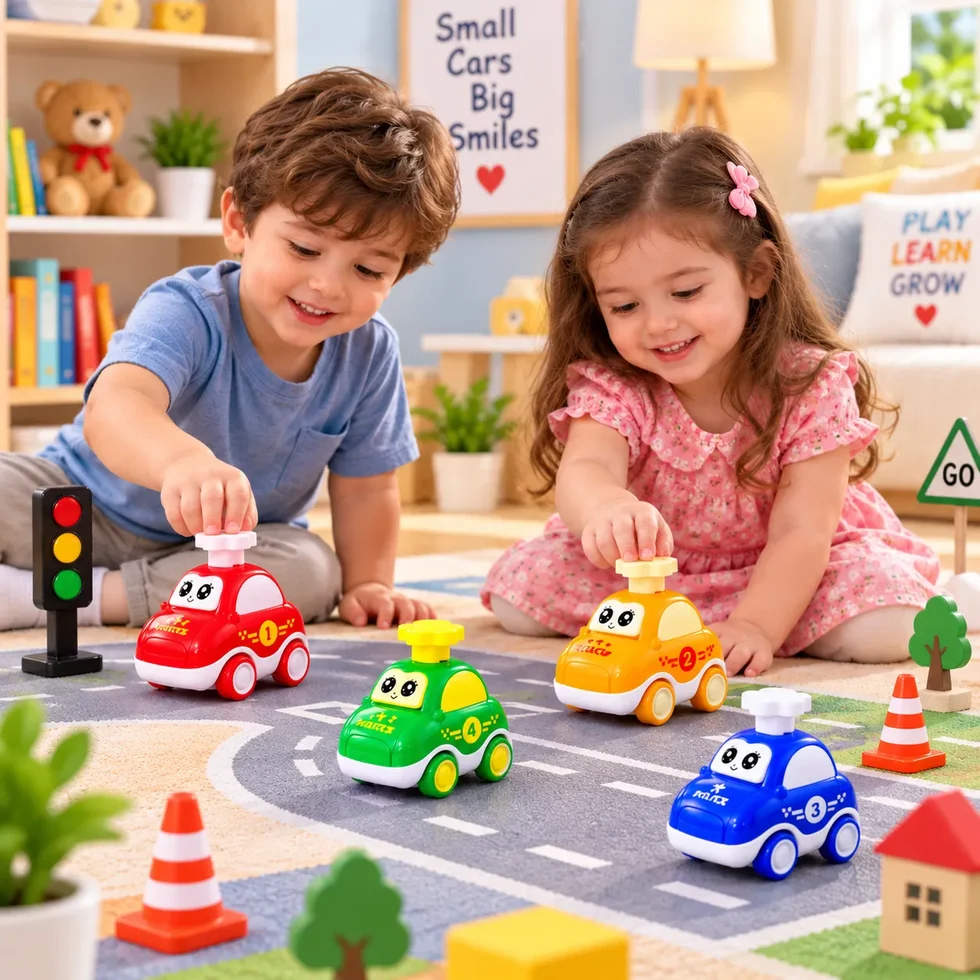 Kids Pull Back Racing Car Toy Set