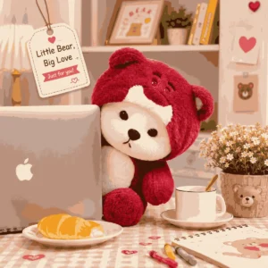 Cute Hoodie Teddy Bear Plush Toy