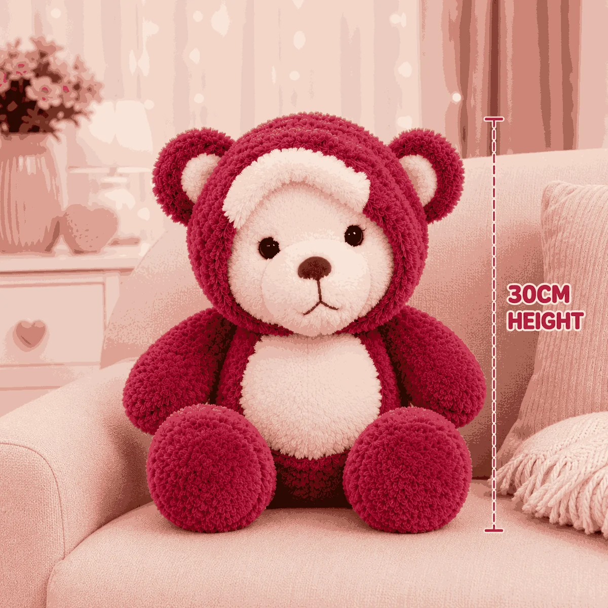 Cute Hoodie Teddy Bear Plush Toy