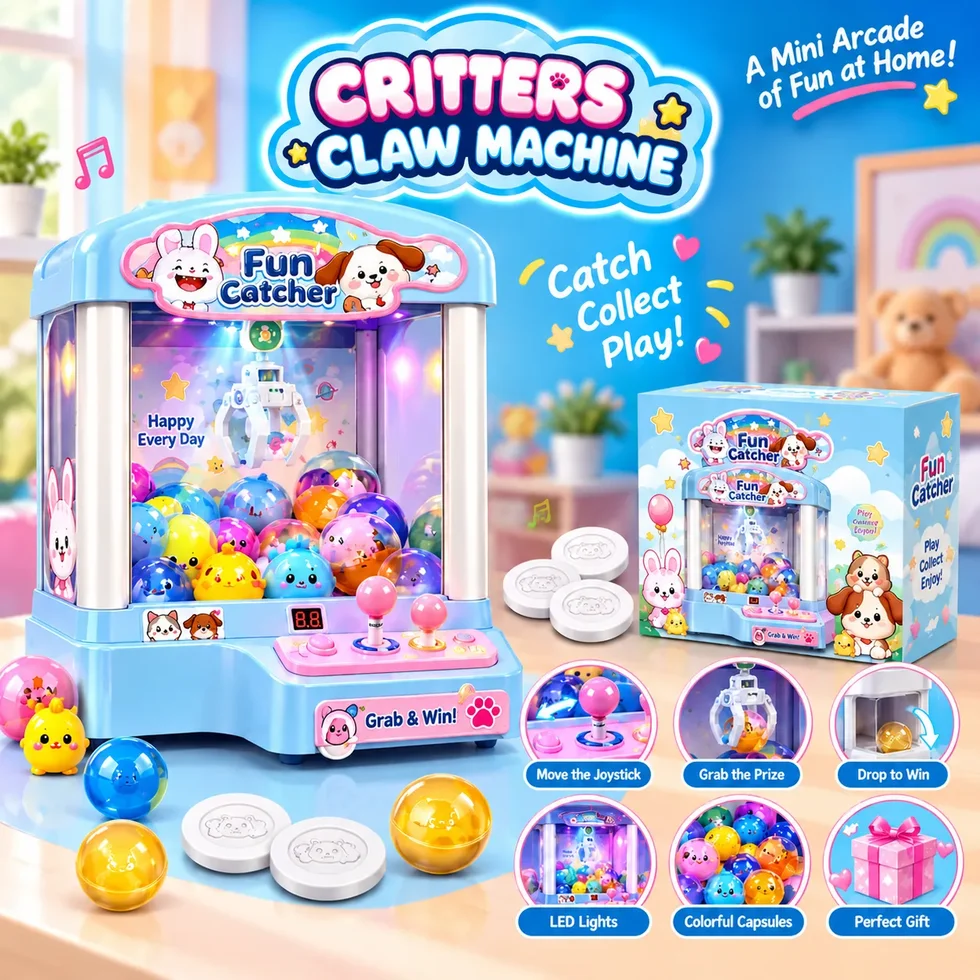 Mini Claw Machine Catcher Toy