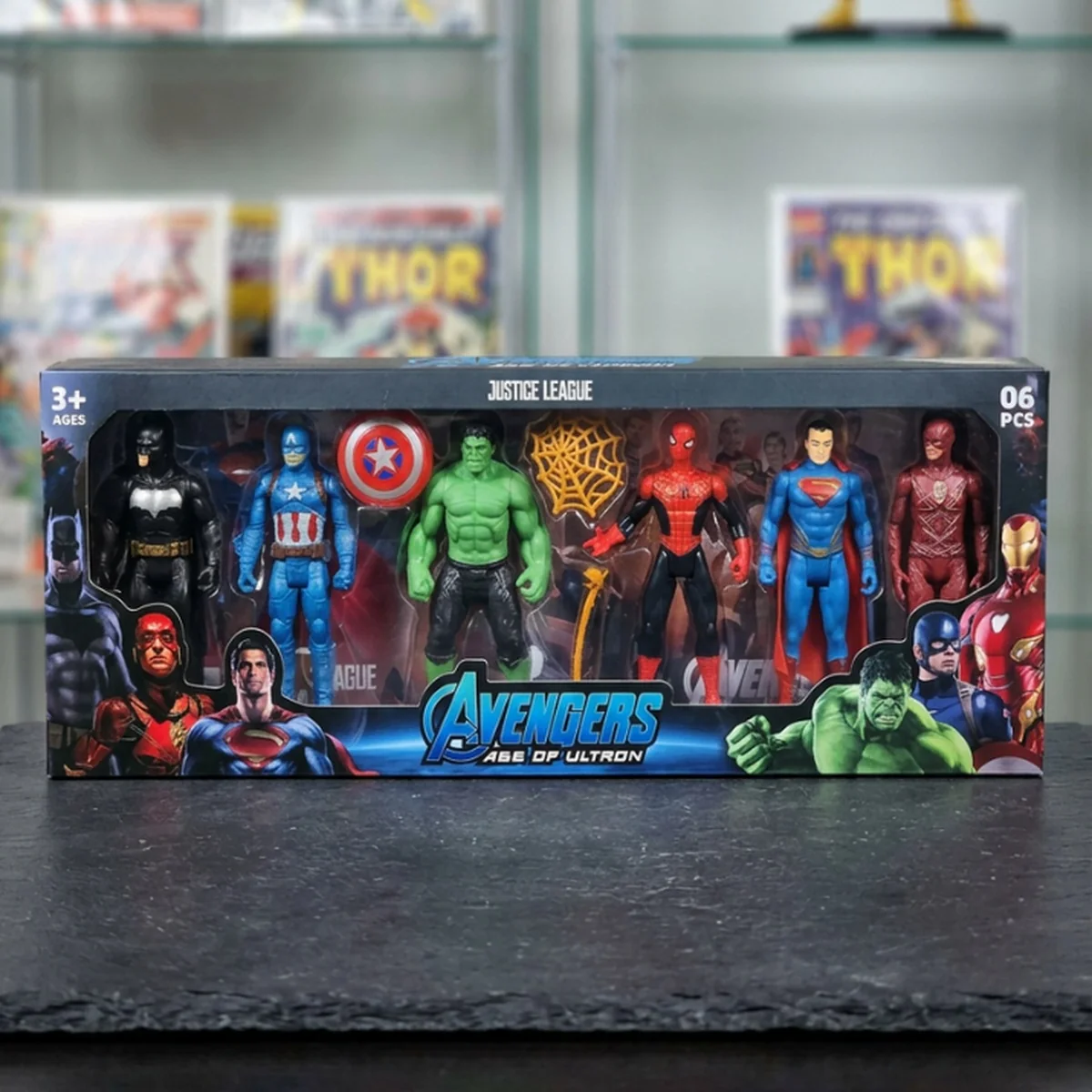 6-Piece Superhero Action Figure Set