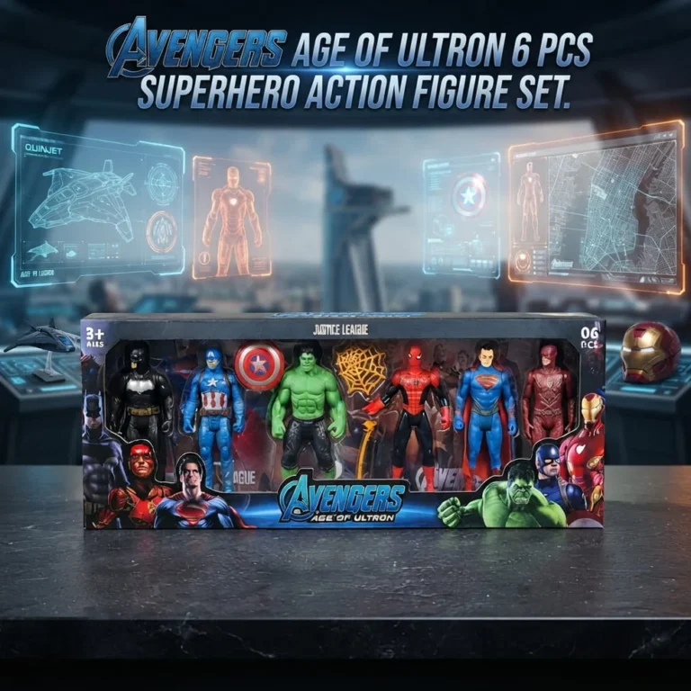 6-Piece Superhero Action Figure Set