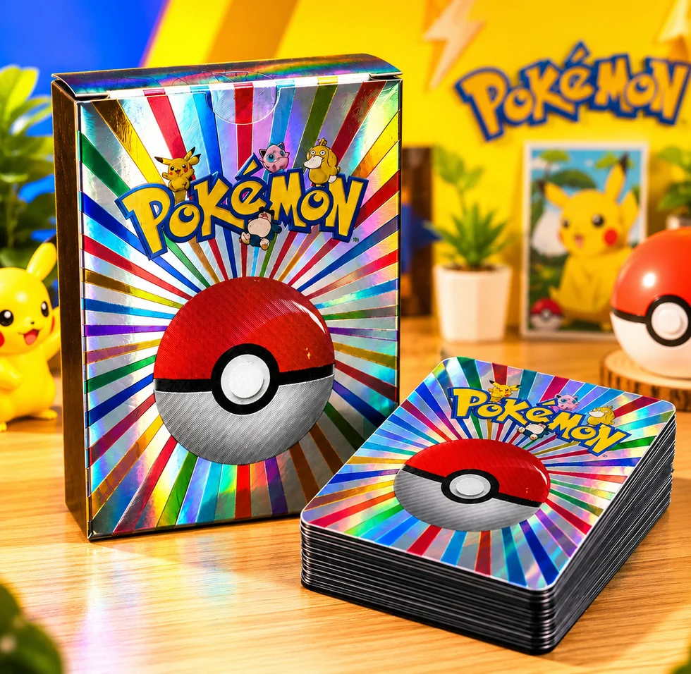 Pokemon Multicolor Foil Trading Cards Set