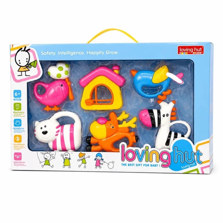 Loving Hut Baby Rattles & Teethers Gift Set