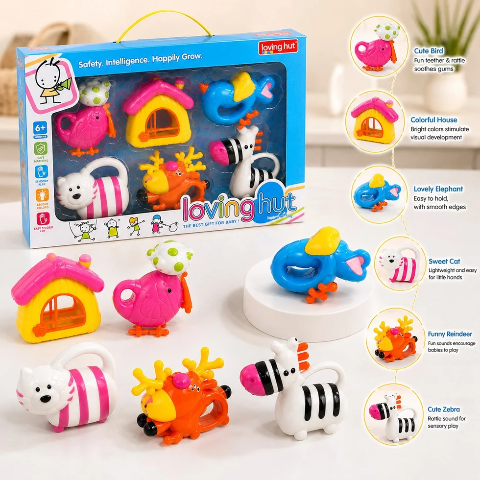 Loving Hut Rattles Set For Babies