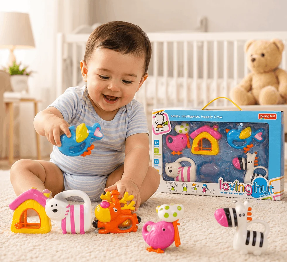 Loving Hut Rattles Set For Babies