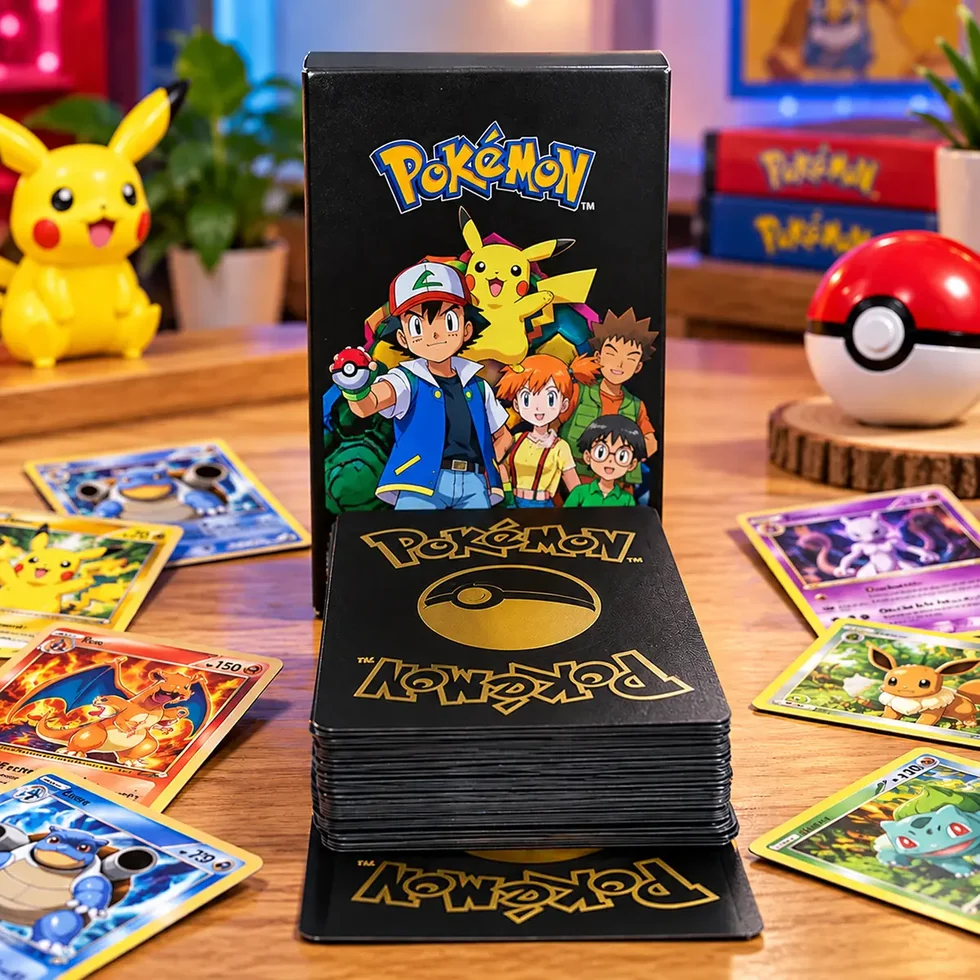 Pokemon Multicolor Foil Trading Cards Set