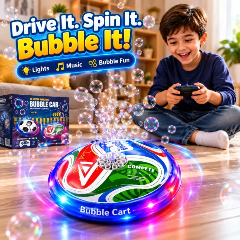 ⚽ Bubble Striker R/C Soccer Hover Car | 2.4GHz Remote Control Toy with Auto Bubbles & LED Lights 🫧