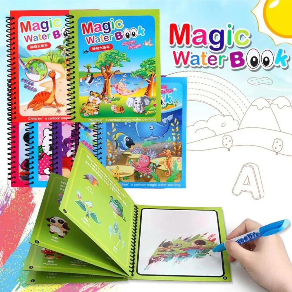 Magic Water Book Kids Cartoon Painting Set