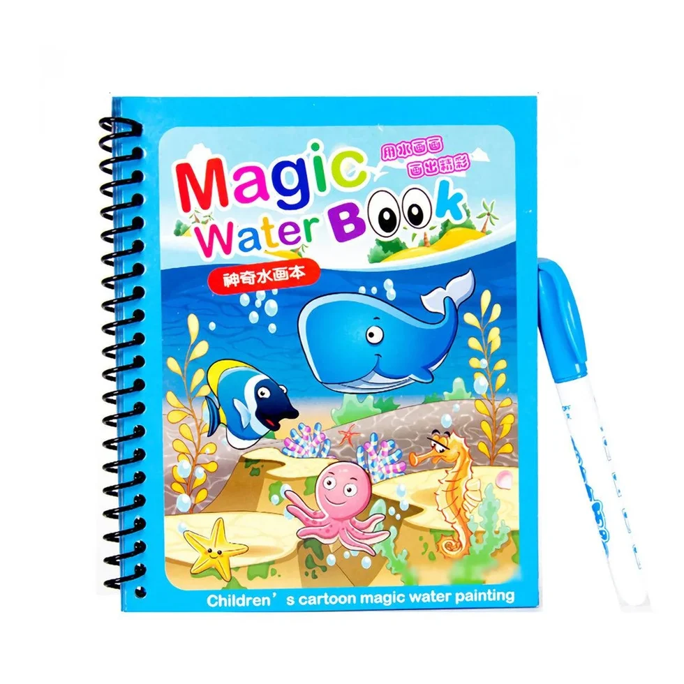 Magic Water Book Kids Cartoon Painting Set