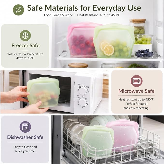 Silicone Food Storage Bags